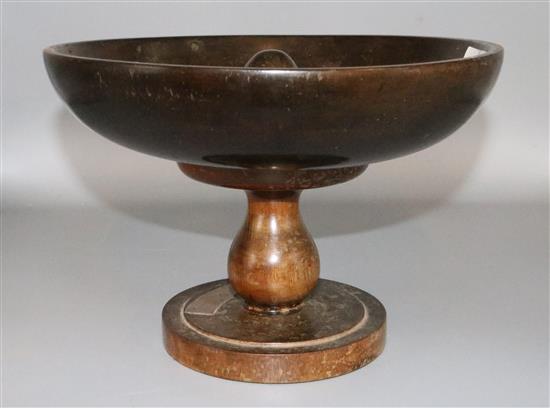 Turned wood bowl